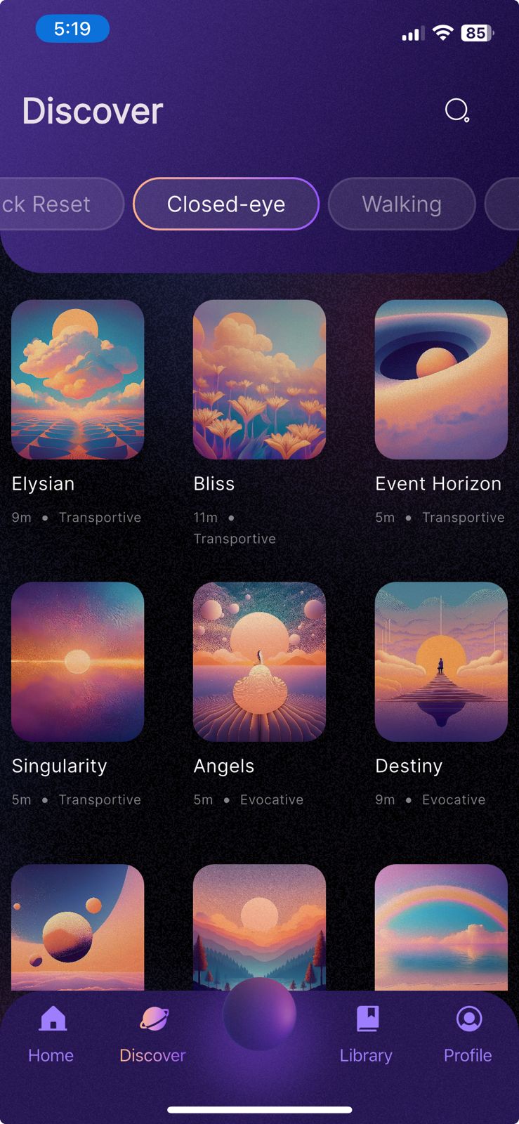 App screen