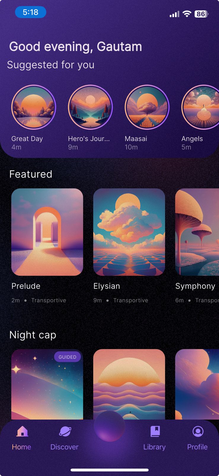 App screen