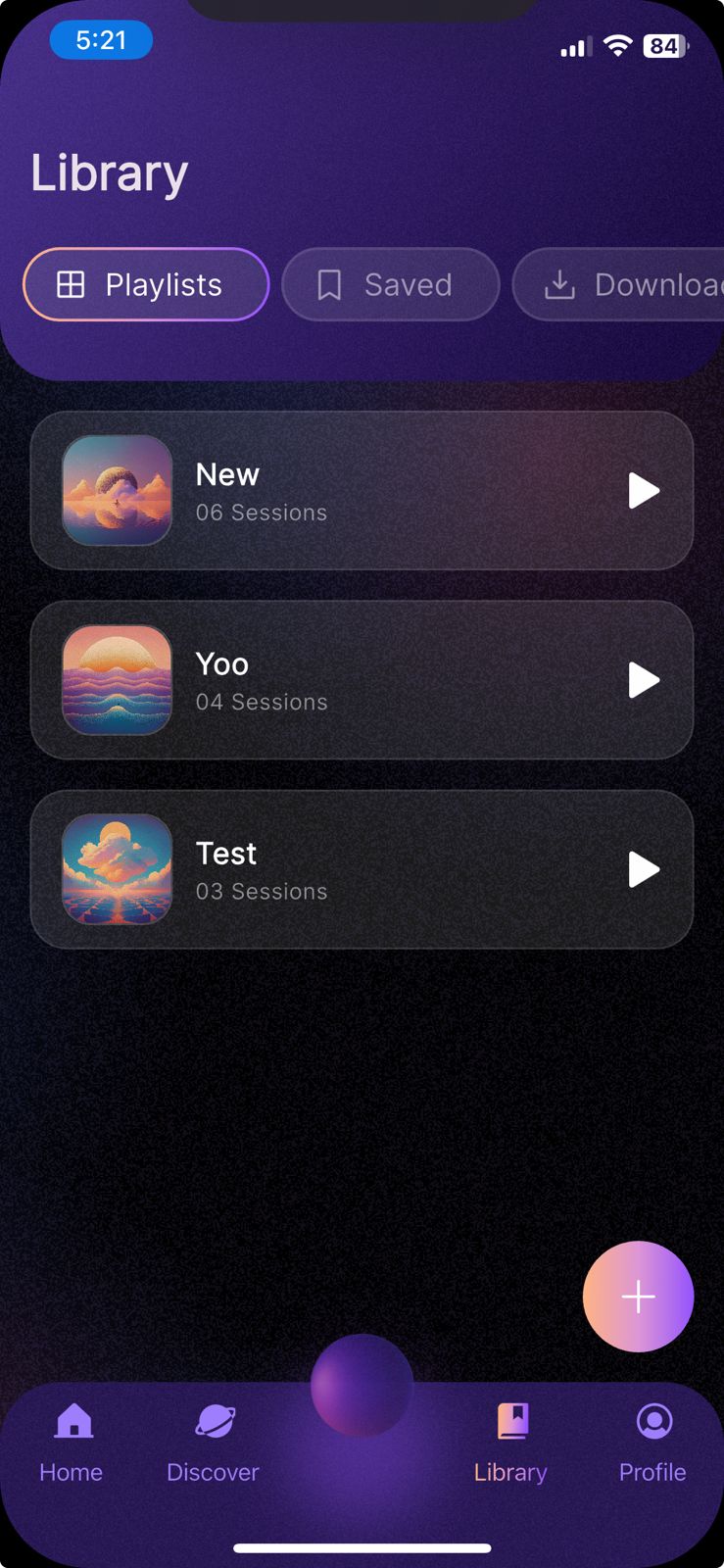 App screen