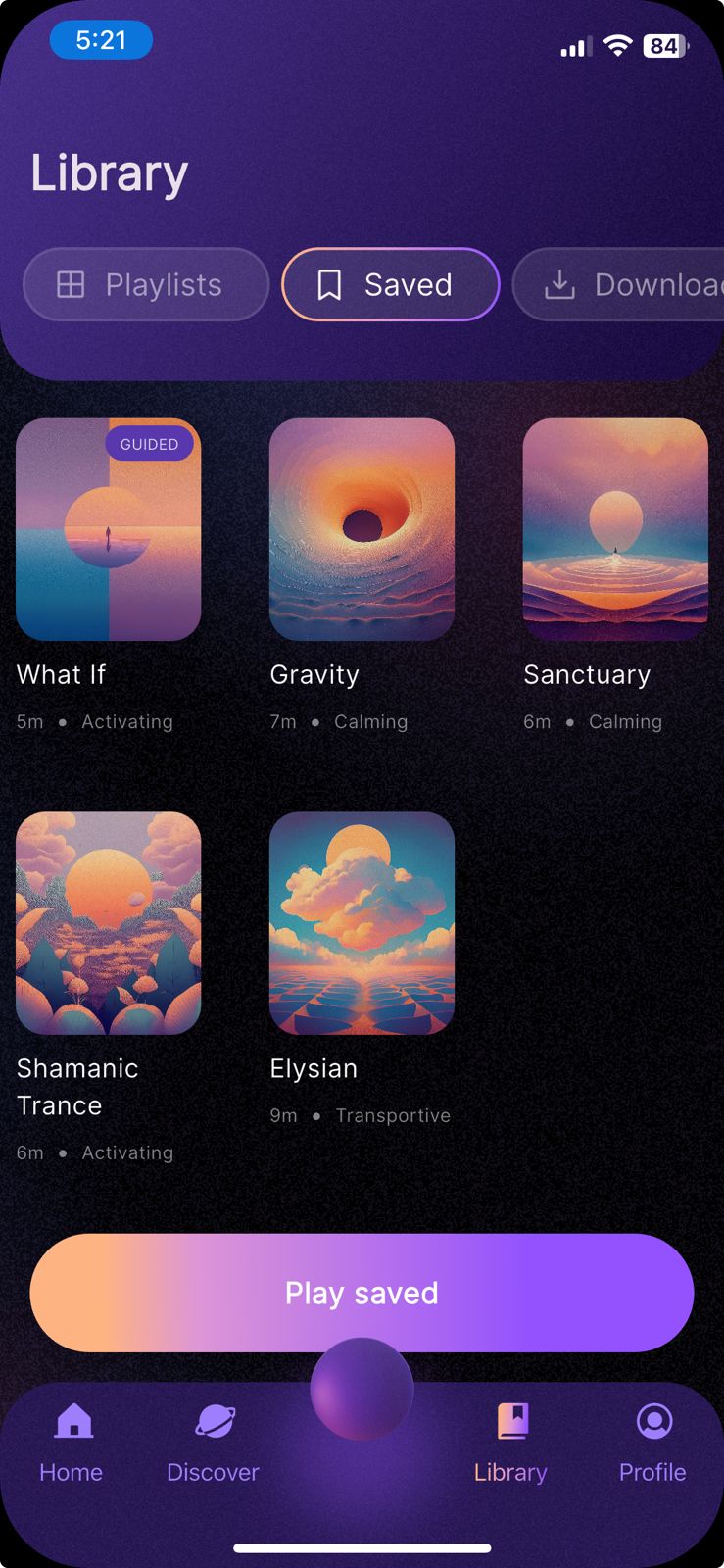 App screen