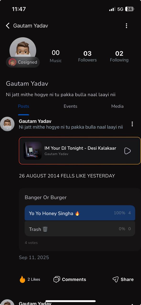 App screen