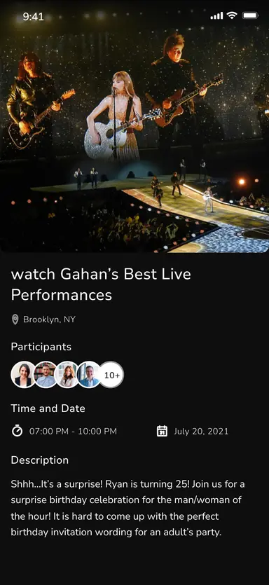 App screen