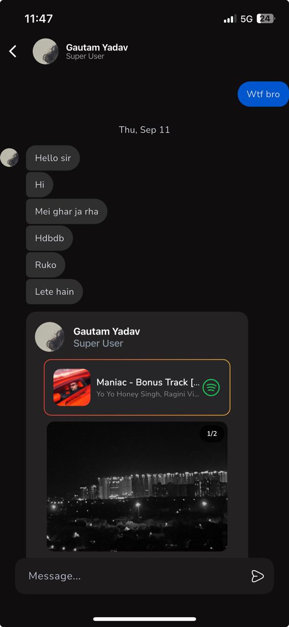 App screen