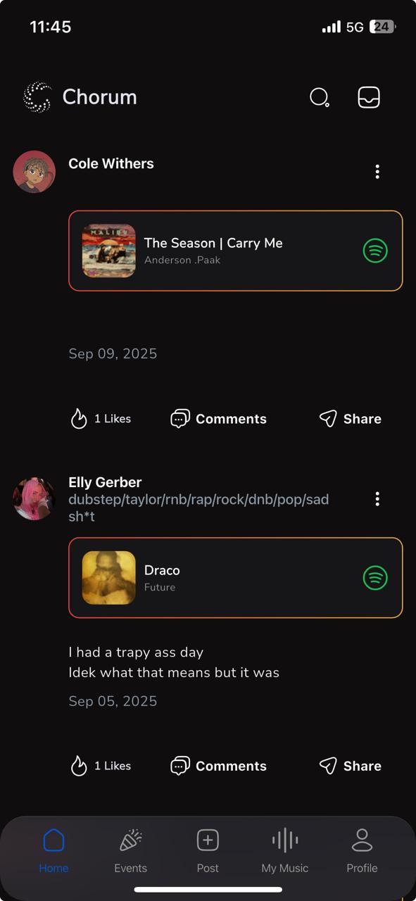 App screen