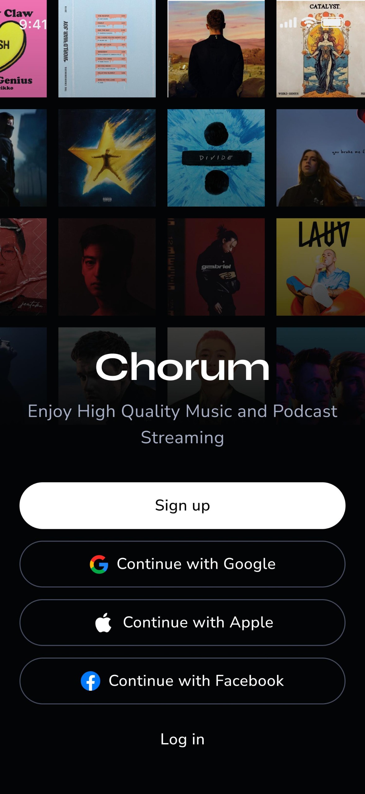 App screen