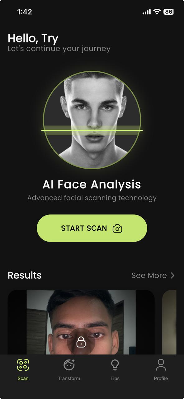 App screen