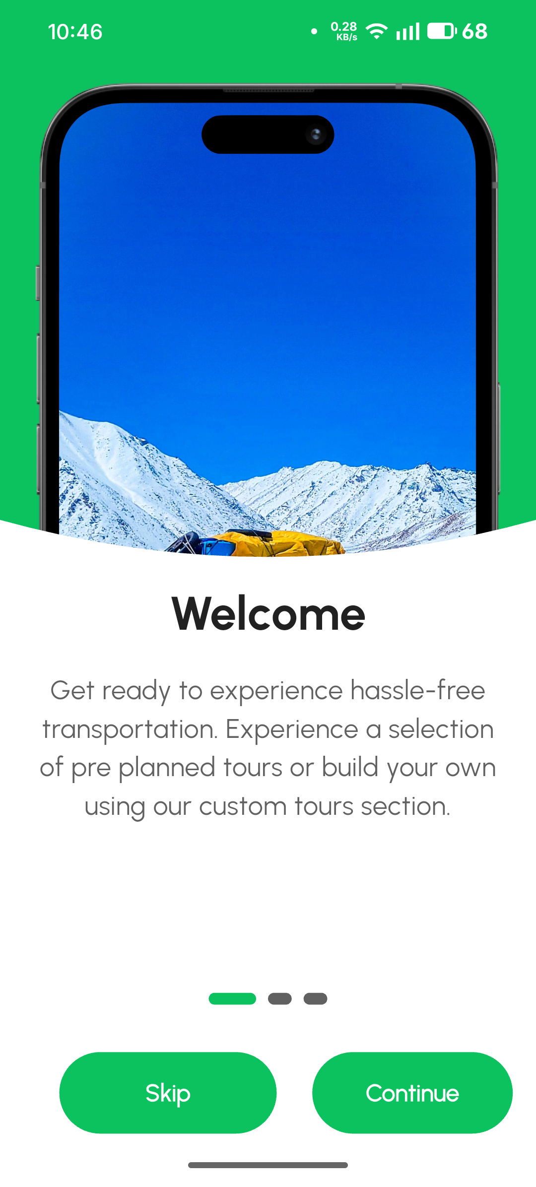 App screen