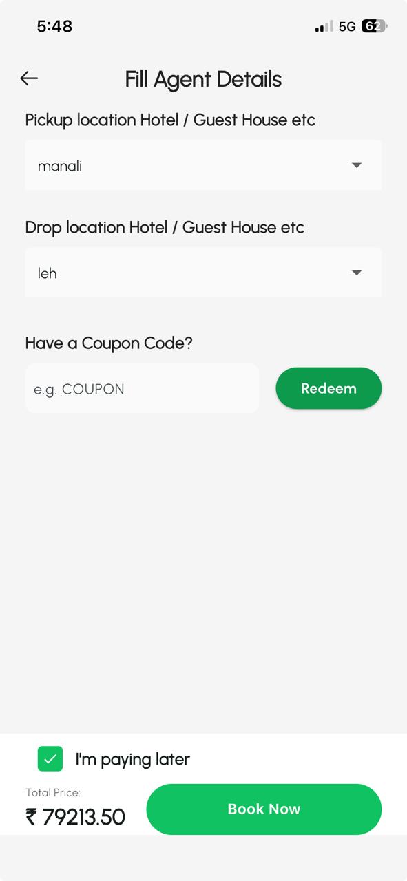 App screen