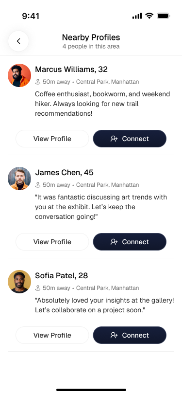 App screen