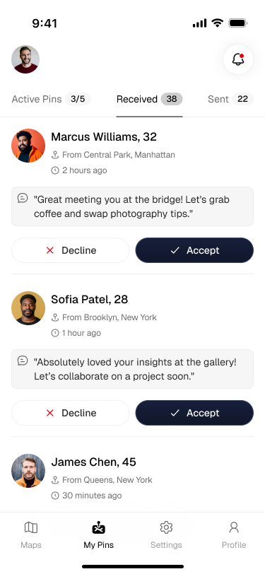App screen