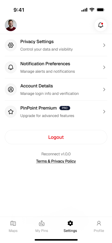 App screen